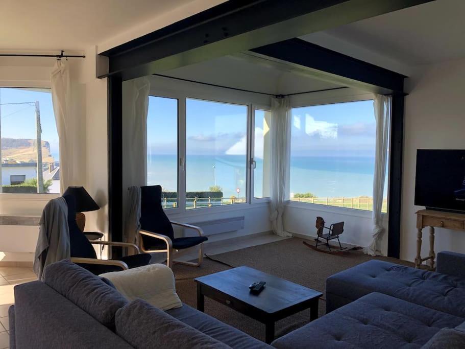 Grande Maison Chaleureuse Avec Vue Mer Imprenable Criel-sur-Mer Luaran gambar