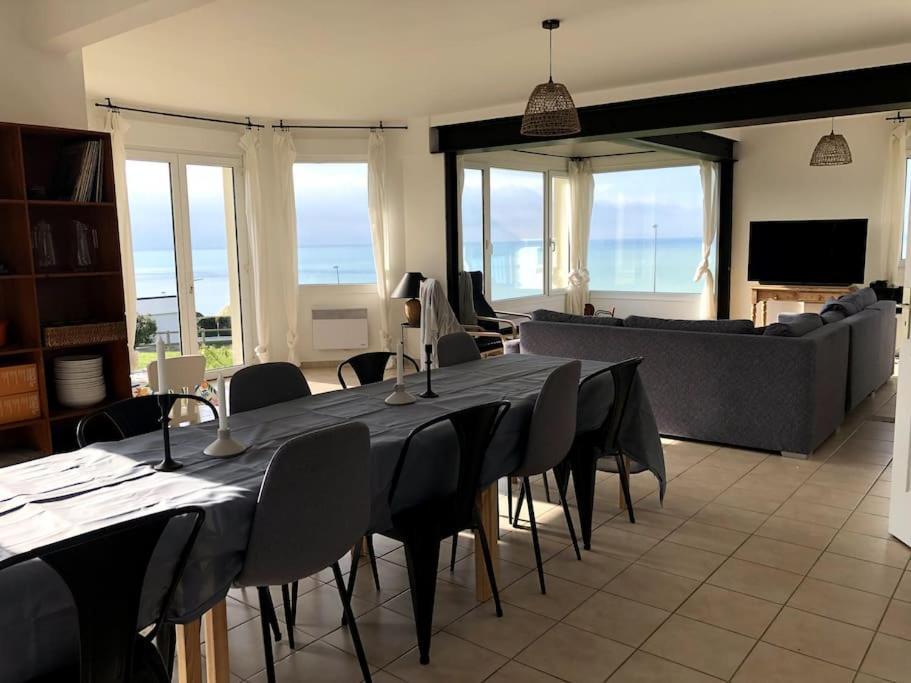 Grande Maison Chaleureuse Avec Vue Mer Imprenable Criel-sur-Mer Luaran gambar